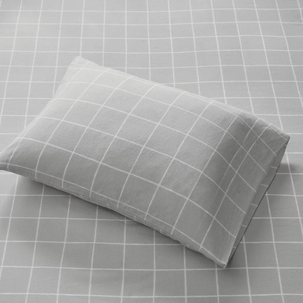 King Beautyrest Extra Deep Pocket C Gray Windowpane