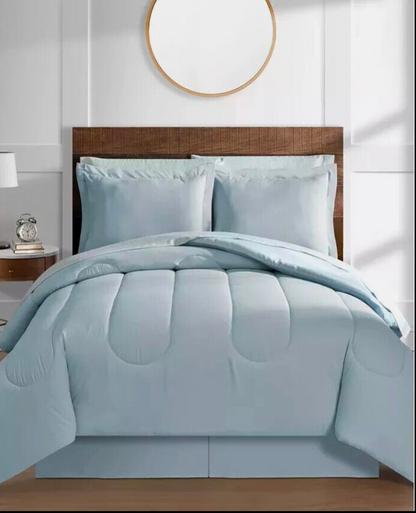 California King fairfield Square Collection Austin 6-Pc. Reversible Comfor Seafoam