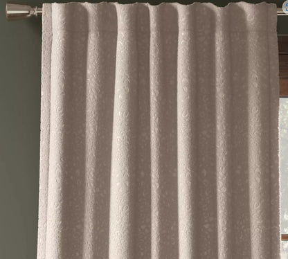 Set of 2 50"x63" Blackout Embossed Velvet Curtain Panel Brown - Threshold