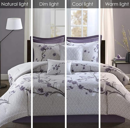 Full/Queen Madison Park Holly 7-Pc.Duvet C Purple