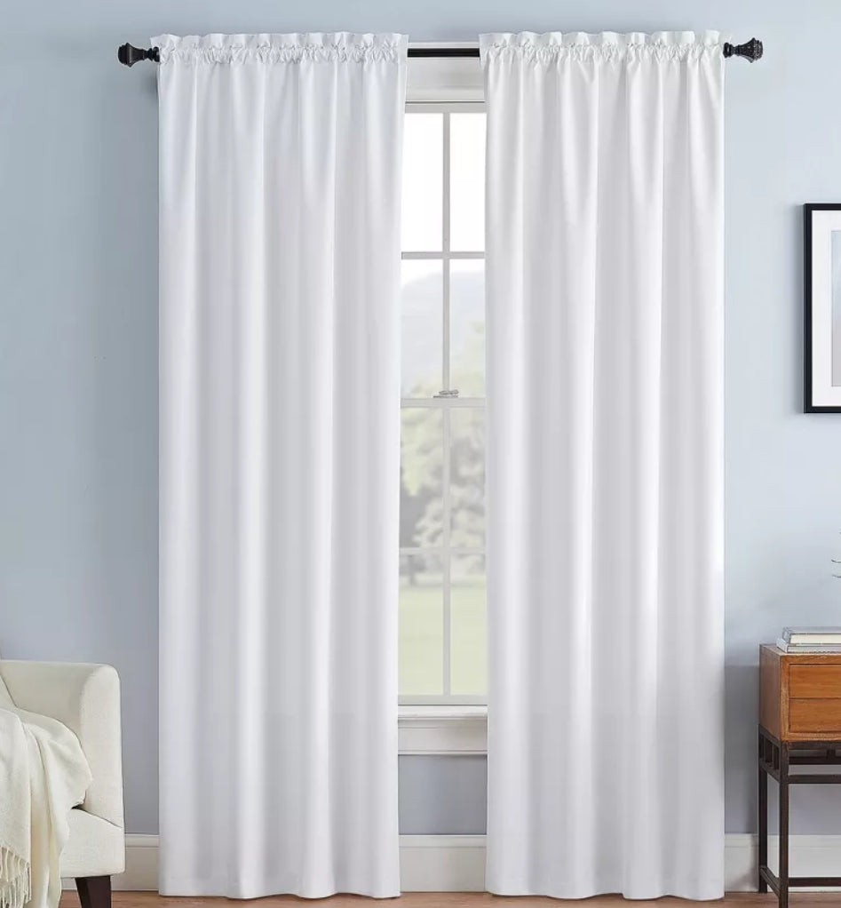 2pk 42" x 63" Blackout Braxton Thermaback Window Curtain Panel