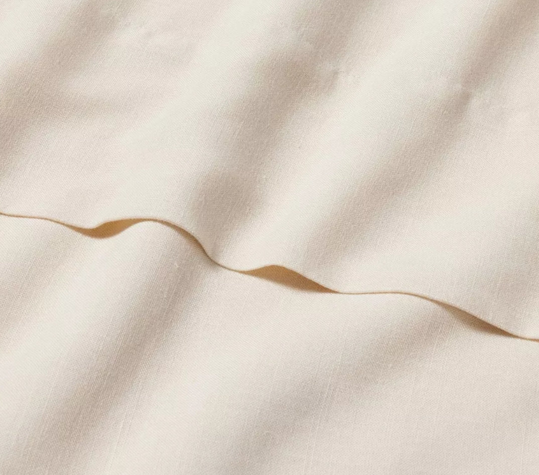 Full Linen Blend Flat Sheet - Casaluna