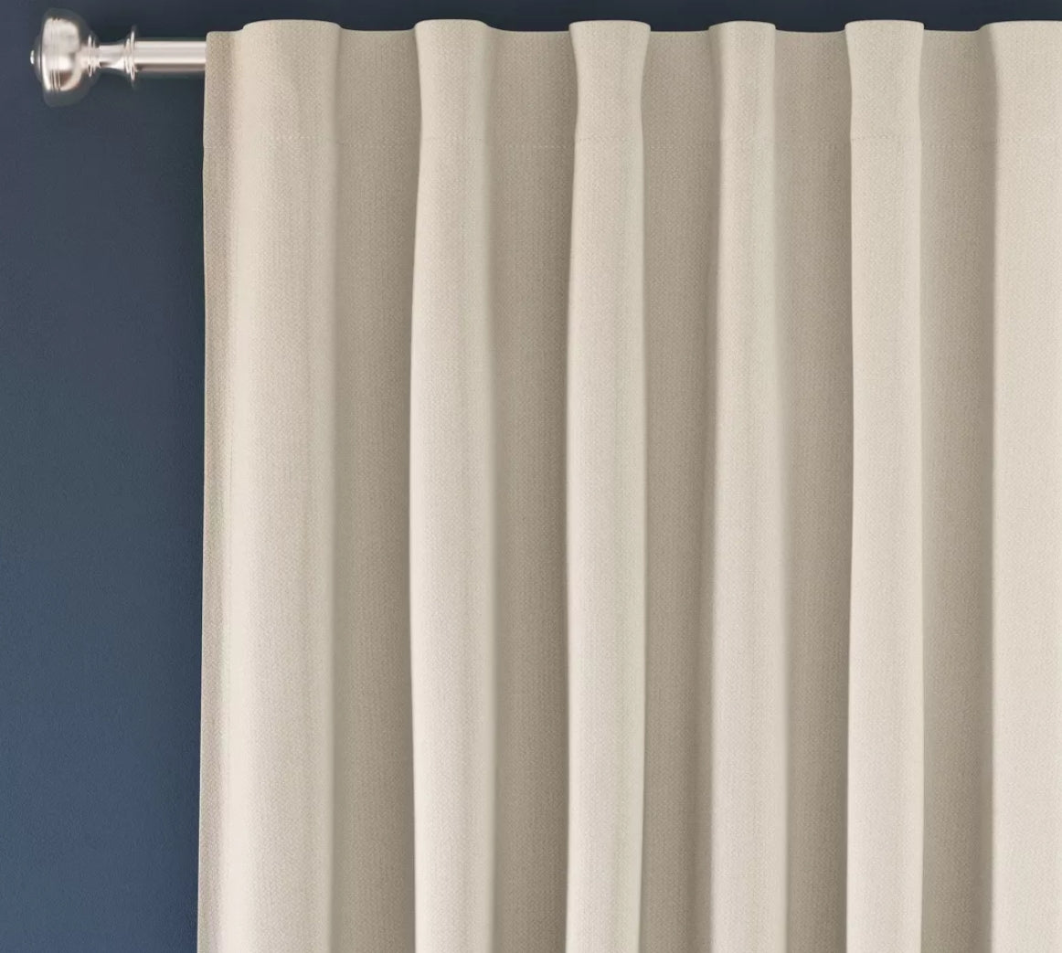 Set of 2 63" x 50" Ashville Blackout Window Curtain Panels