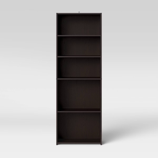 5 Shelf Bookcase Espresso