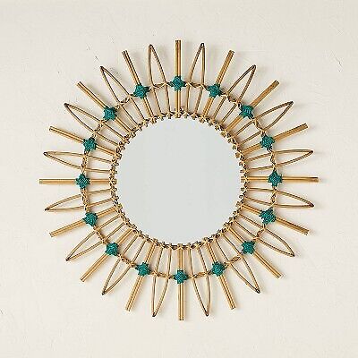 Opalhouse by jungalow 30'' rattan mirror with cotton cord