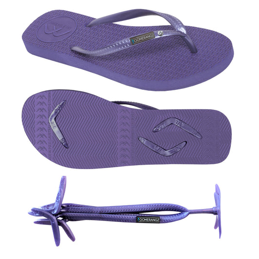 SLIM PURPLE FLIP-FLOPS